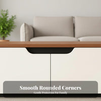 TV Stand Coffee Table Set Strong Load-Bearing Coffee Table and TV Stand Set Scratch-Resistant Entertainment Center for Small Apartments