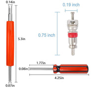 100-Piece Tire Valve Core Repair Kit with Dual-Head Remover