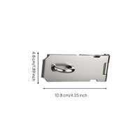 Stainless Steel Door Latch, 90-Degree Right Angle No-Drill Lock, Security Bolt for Interior & Exterior Doors, Household Security