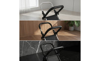 Wear Resistant Bumper Bar with PU Leather Cover Comfortable Stroller Bumper Bar Soft Stroller Armrest Convenient for Toddlers