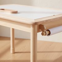 Sand and Aquatic Play Table Solid Wood Wooden Sand Water Table Adjustable Height for Young Children