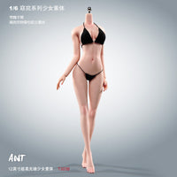 现货ANT 1/6兵人女素体T303 T303P窈窕全钢骨包胶 关节可动女素体