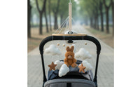 Teddy Bear Crib Mobile Visual Tracking Baby Bed Bell Handmade Look for Newborns