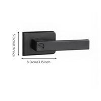 Extremely Narrow Aluminum Alloy Door Lock, Modern Handle for Bathroom, Bedroom, Glass Hinge Doors, Universal Installation