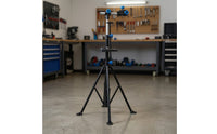 Floor-Standing Bike Repair Stand with Clamp Telescoping Cycle Stand with Tray Rotating Bike Holder Heavy-Duty for Cyclists, Home Garage