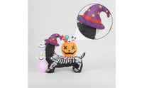 Skeleton Dog Inflatable Halloween Decoration Halloween Yard Decoration Outdoor Festive for Party, Entryway