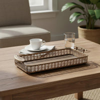Golden Metal Tray Multi Purpose Decorative Iron Basket Stackable Gold Wire Basket for Hotel