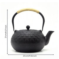 Cast Iron Teapot Heat-Retaining Teapot with Lid Heavy-Duty Cast