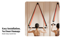 Shoulder Opener Door Anchor Resistance Band Set Easy Setup Resistance Bands Door Anchor Set Portable Doorway Pull down Exercise Equipment Non-Slip Ergonomic Handles for Women, Beginners, Apartment