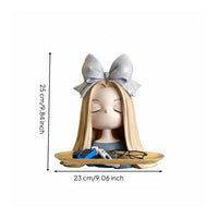 Flutter Girl Ornament Cute Band Dish Space-Saving for Office Desk