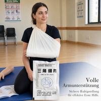 Prius Triangular Bandage for First Aid Training and Emergency Use, 93x93x135cm