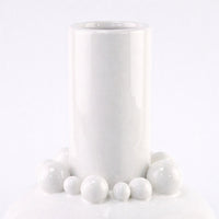 Ceramic Striped Vase, Modern Minimalist Style