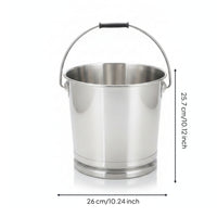 Household Container Stainless Steel Bucket 1.6mm Thick Thickened for Kitchen