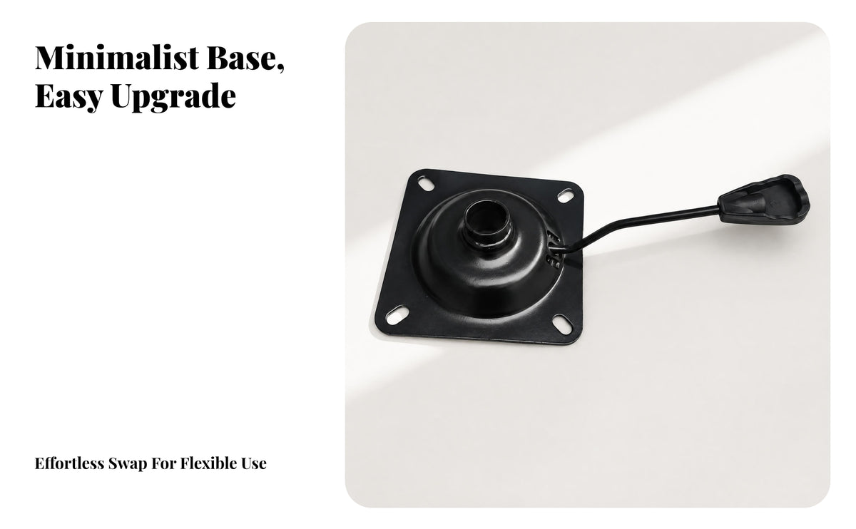 Powder-Coated Mounting Plate Side Lever Handle Steel Chair Base Plate