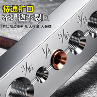 Universal Copper Tube Flaring and Expanding Tool Multifunctional Metric and Imperial 3-Piece Set for Air Conditioning