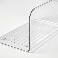 Clear Acrylic U-Shaped Desktop Organizer for Desk Storage, Lightweight Fixed Design Open Bookstand, Study Table and Student Use