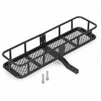 Rear Chassis Rack with Basket Easy Installation Spare Tire Storage Rack Black Spare Tire Carrier Basket for Model Builders
