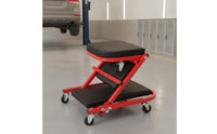 Foldable Creeper with Seat 2 in 1 Creeper with Seat Garage Chair Convertible Mechanic Stool Padded for Mechanics