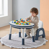 Kids Table and Chair Sets, Toddler Table and Chairs with 12 Watercolor Pens, Childrens Play Activity Table, Sturdy Material Desk