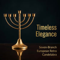 Retro Candelabra Metal Candle Holder for Wedding Decor