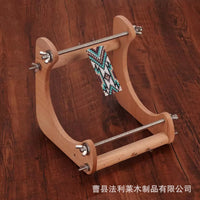 跨境新品木质手工编织机手工DIY珠织机可调节宽度手链编织工具