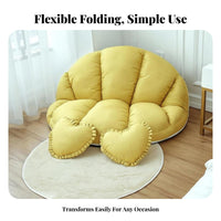 Oversized Lazy Sofa Foldable Design Round Reshapeable Lounger Space-Saving Deep Seat for College Students, Homeowners, Apartment