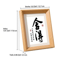 Vintage Picture Frame Wood Look, 13x40 cm Landscape Orientation, Modern Photo Frame for Family Photos, Living Room, Bedroom, Hallway