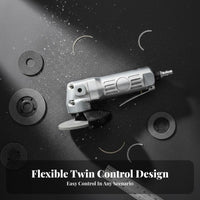 Pneumatic Angle Multi-Functional Pneumatic Cut off Tool Debris Deflector Air Grinding Tool for Mechanics, Auto Repair Shop, Workshop, Garage