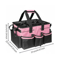 Tool Holder with Handle Multiple Pockets Cleaning Tool Bag Cleaning Supply Organizer for Housekeepers, Janitors