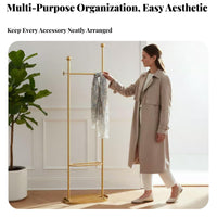 Freestanding Coat Tree Space-Saving Tree-Shaped Clothes Holder Sleek Design
