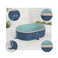 Oval Above Ground Pool Reinforced Above Ground Swimming Pool Stable for Family, Kids, Backyard, Garden, Patio