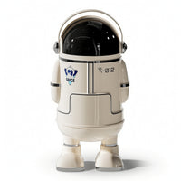 Astronaut Trash Bin Cute Trash Bin with Dome Lid Stylish for Children