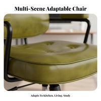360-Degree rotate Adjustable Highposterior Rolling Stool Ergonomic Design Rolling Drafting Chair with Footrest Support Office Furniture Thick Cushioned Seat for Standing Desk Users, Architects, Students, Counter-Height Tables, creative workspace