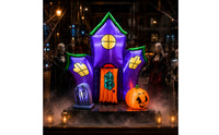 Inflatable Haunted House Outdoor Haunted House Yard Inflatable for Trick-or-Treaters, Lawn