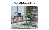 Upholstered Folding Chair Portable Household Furniture Ergonomic for Dining Room