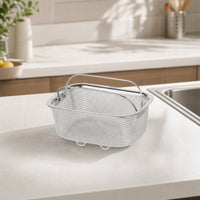 Mesh Draining Basket Rustproof Strainer Basket with Feet Stackable Colander with Feet for Chefs