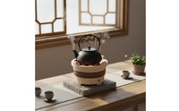 Retro Pottery Ember Brazier Multi-Functional Chinese Clay Brazier Multifunctional Earthenware for Indoor, Outdoor, Camping