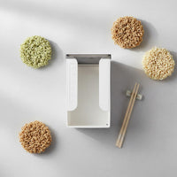Instant Pasta Storage Box With Lid Foldable Pantry Bin Space Saving for Cabinet