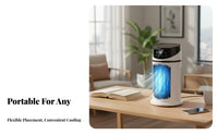 Portable Air Conditioner Fan Energy Saving Portable Air Chiller Quiet Desktop Misting Fan for Office, Bedroom, Dorm Room
