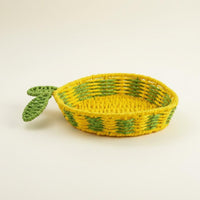 Woven Paper Rope Basket Handwoven Home Storage Eco-Friendly for Kitchen Counter