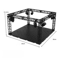 DIY Hangar Display Base Color Changing Lights Light-up Display Stage Modular Design Action Figure Concert Stage for Diorama Building, Toy Photography