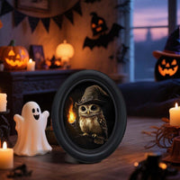 Halloween Skull Wooden Picture Frame for Desk, Living Room, Dining Room, Entryway