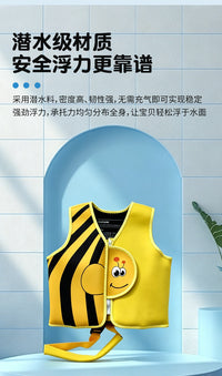 Children's Swim Training Vest with Buoyancy Foam