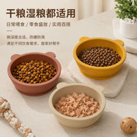 跨境热销宠物硅胶碗猫碗狗碗底部吸盘防滑防打翻宠物碗耐高温狗碗