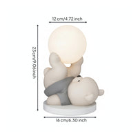 Bear Night Light Tabletop Bear Ornament with Lamp Cute for Bedside Table, Desk