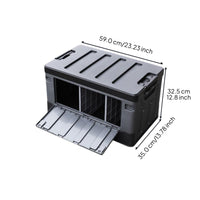 Foldable leather trunk organizer