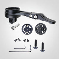 Bike Computer Extension Mount Lightweight Front-Facing Mount with Adapters Compatible Computer Holder with Adapter for Gravel Riding