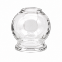 Shatterproof Resistant Glass Fire Cupping Set, Traditional Thickened Clear Glass Cupping Jar, Professional Cupping for Relief