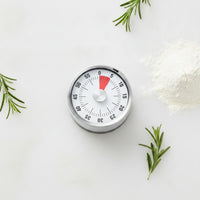 Sticking Mechanical Timer Easy Twist Function Stainless Steel Kitchen Timer