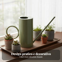 Long Spout Watering Can 1.5L Capacity Stainless Steel Watering Can for Gardeners